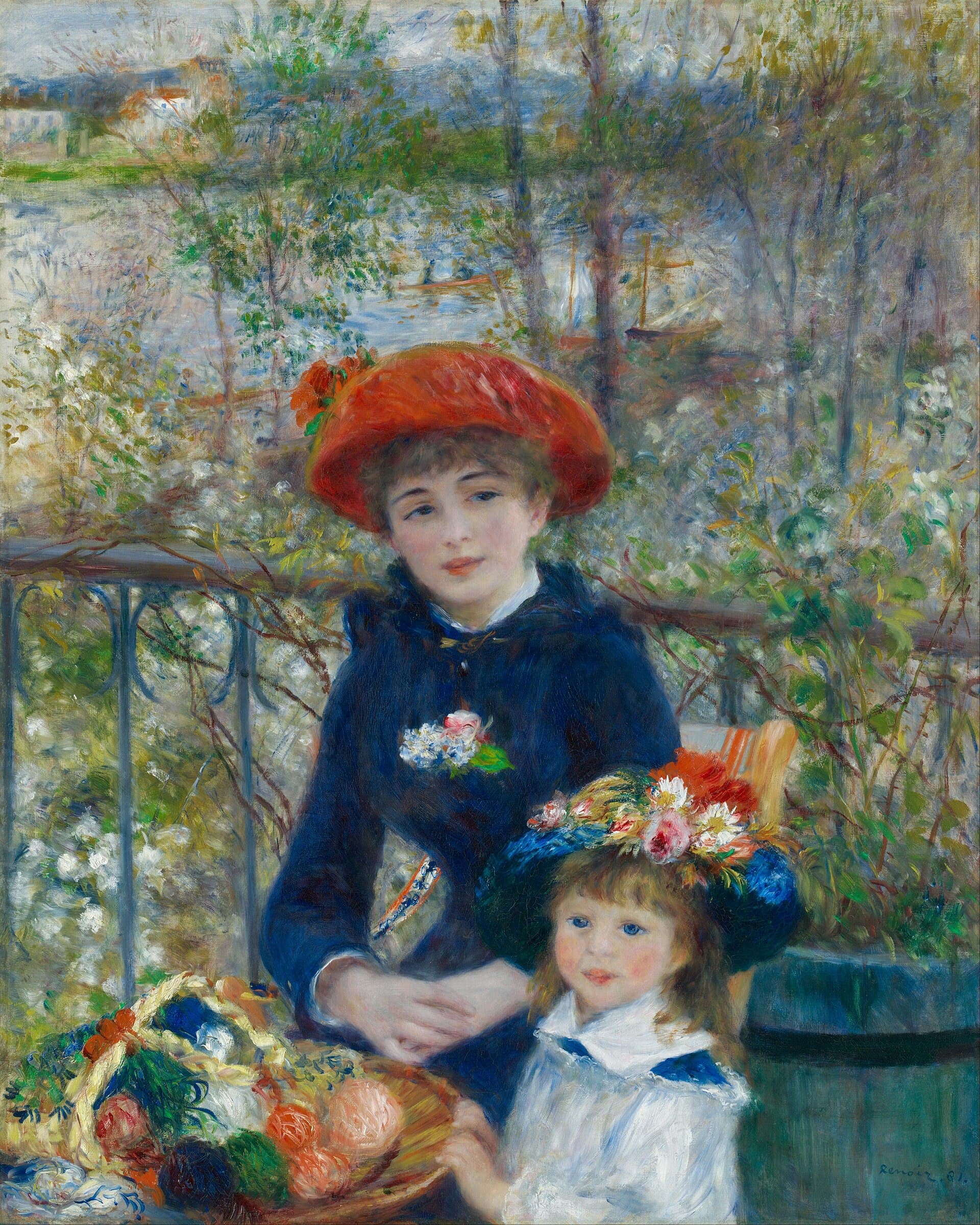Dos hermanas (en la terraza), Pierre-Auguste Renoir