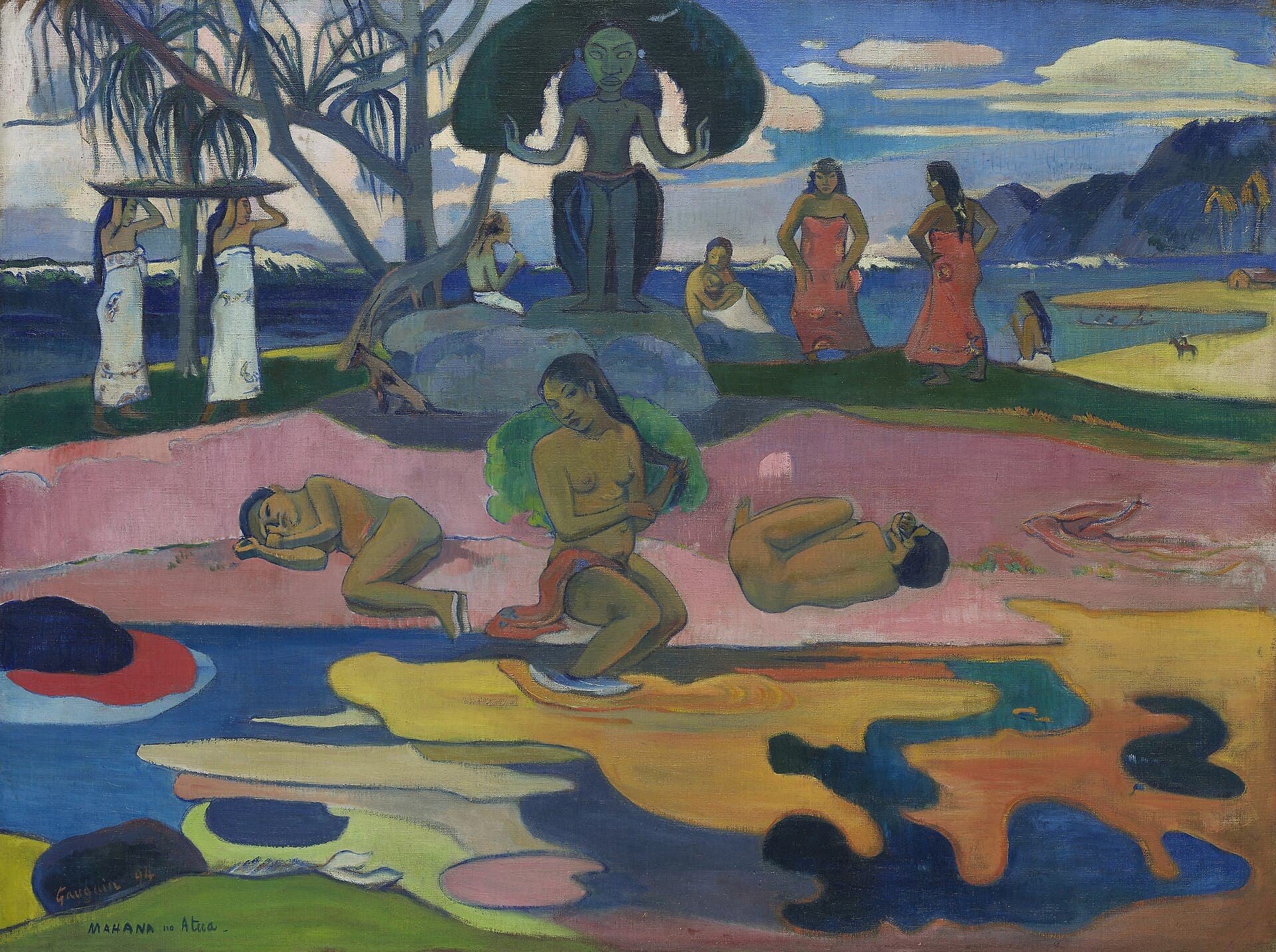 Mahana no atua (Día del dios), Paul Gauguin